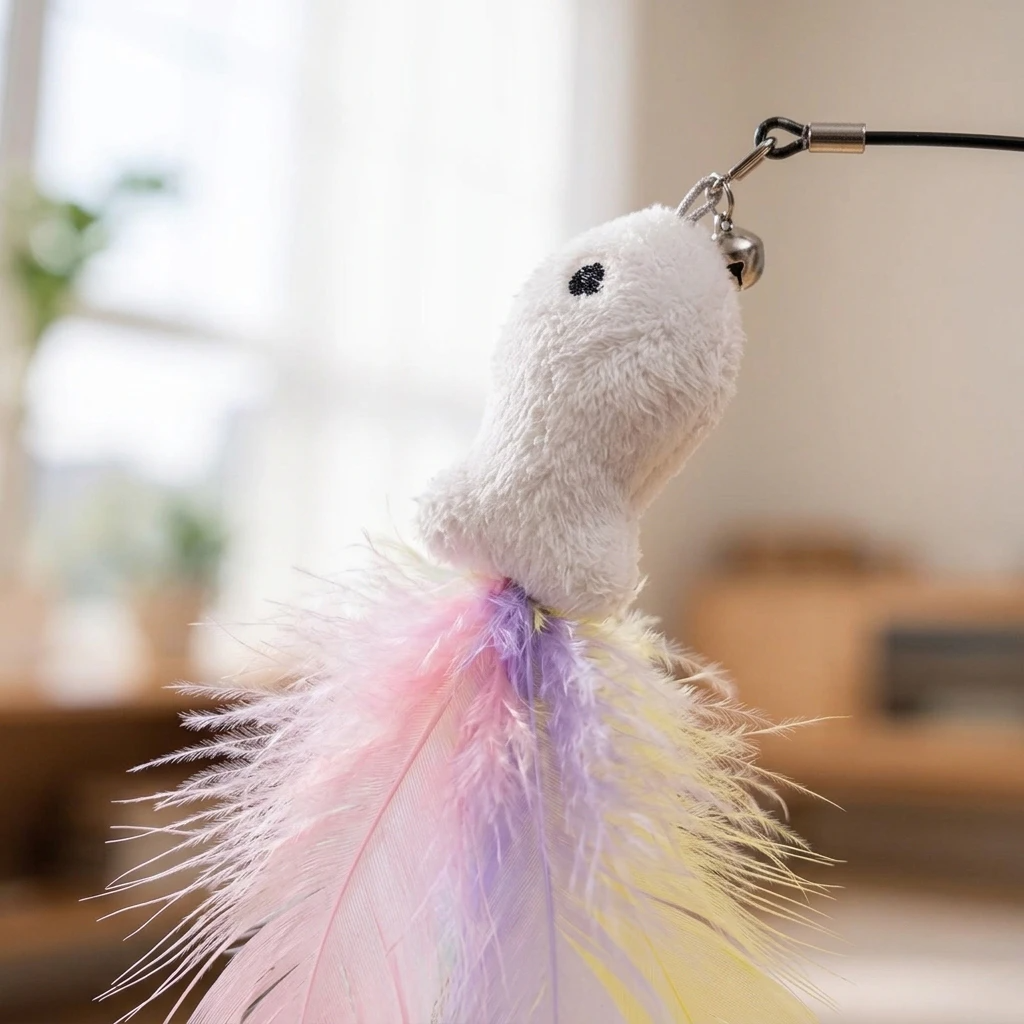 Cat Feather Fishing Stick