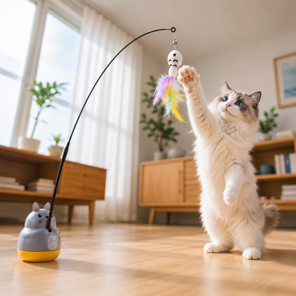 Cat Feather Fishing Stick