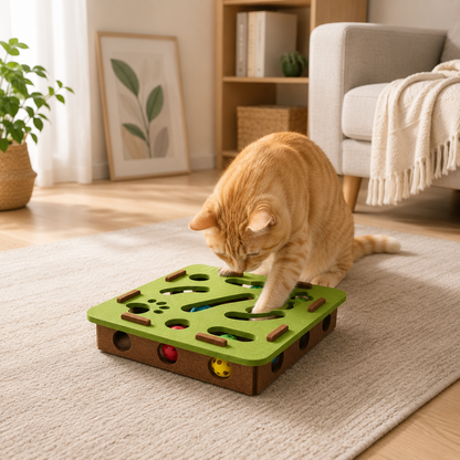 Interactive Cat Puzzle Toy