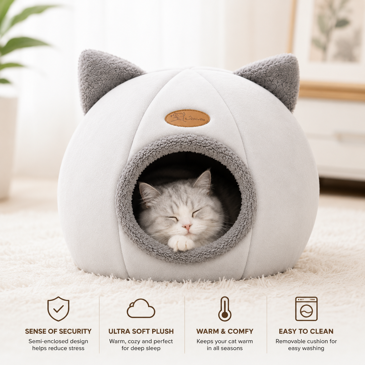 Cat Head Cozy House