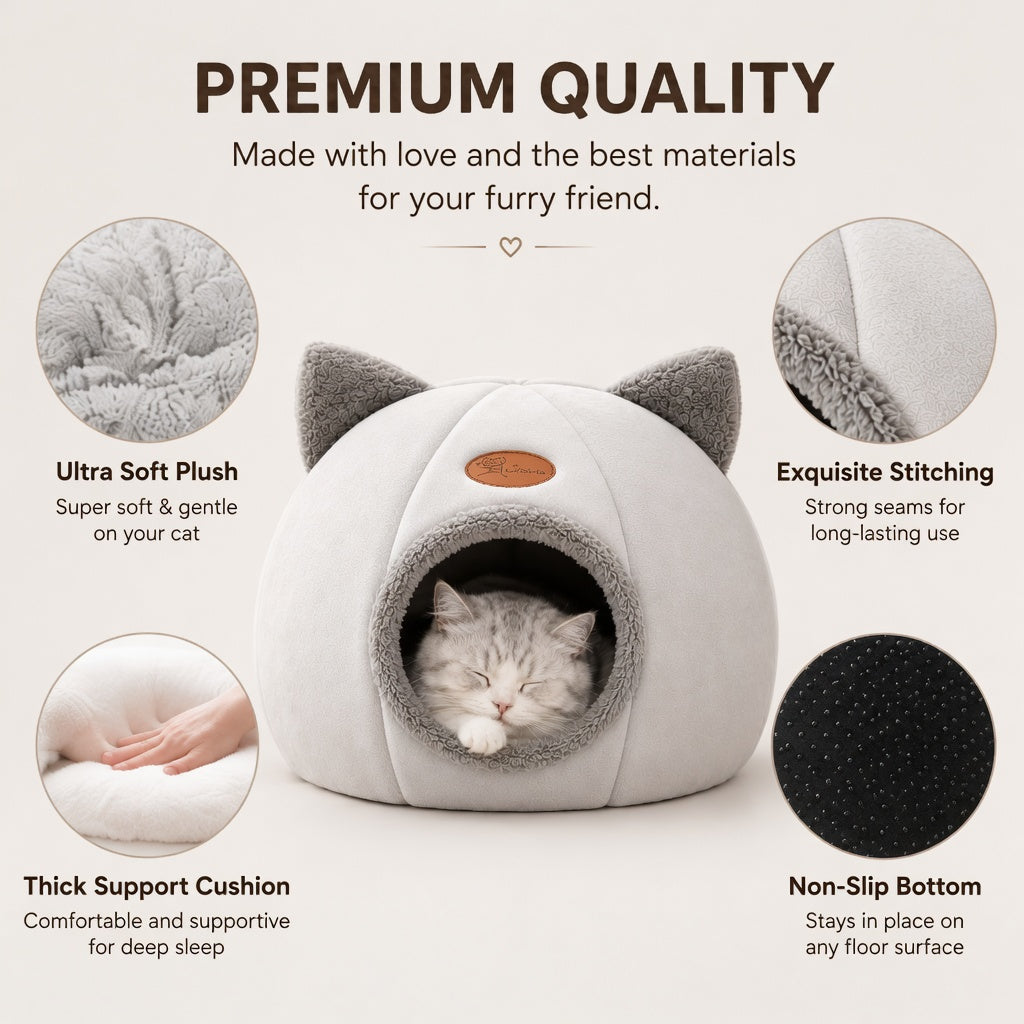 Cat Head Cozy House