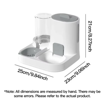 2-in-1 Pet Bowl – Food & Water Dispenser for Cats & Dogs