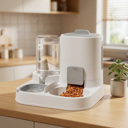 2-in-1 Pet Bowl – Food & Water Dispenser for Cats & Dogs
