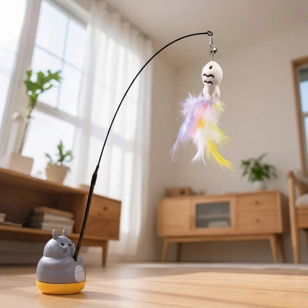Cat Feather Fishing Stick
