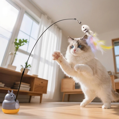 Cat Feather Fishing Stick